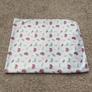 Floral Suede-Like Baby Blanket – Silky Soft & Lightweight | Excellent Condition